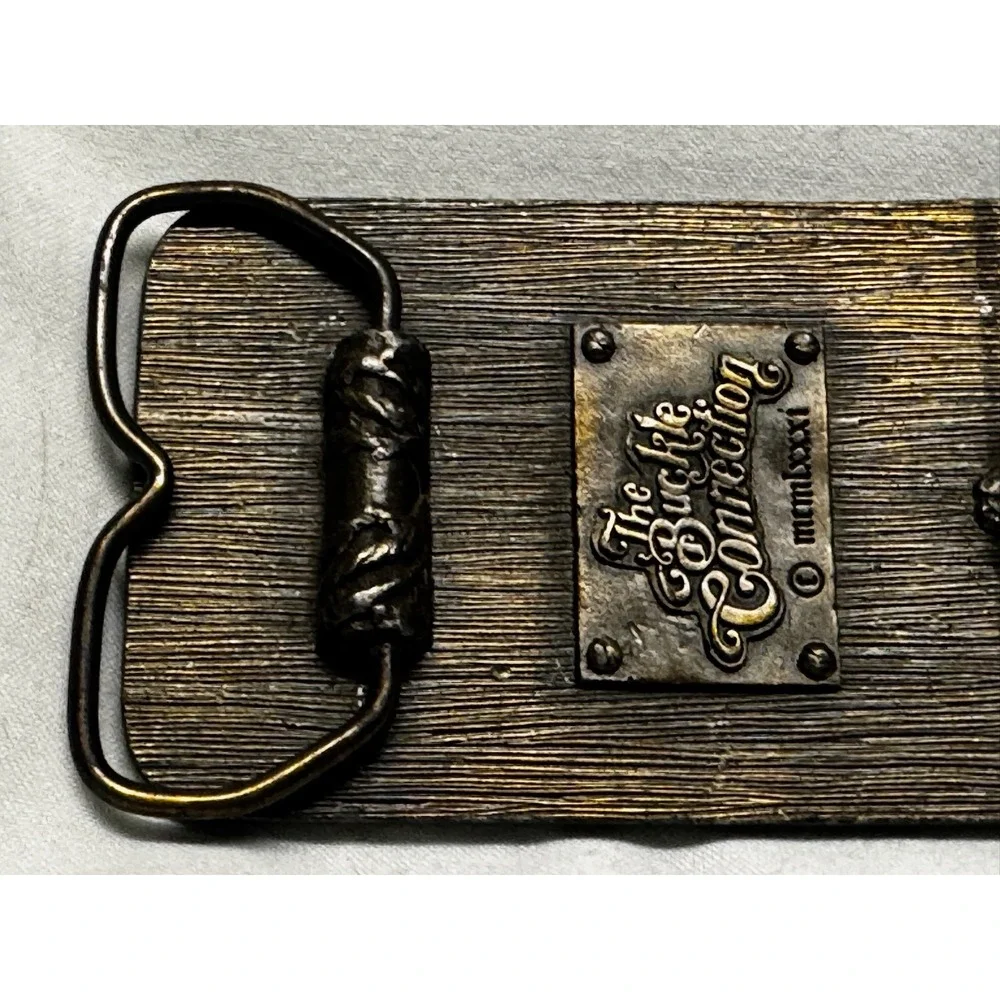 Vintage 1981 The Buckle Connection P-51 Mustang Airplane Belt Buckle‎ Brass Tone